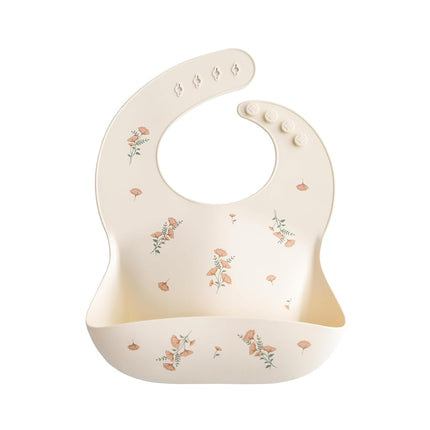mushie Silicone Baby Bib | Adjustable Fit Waterpro