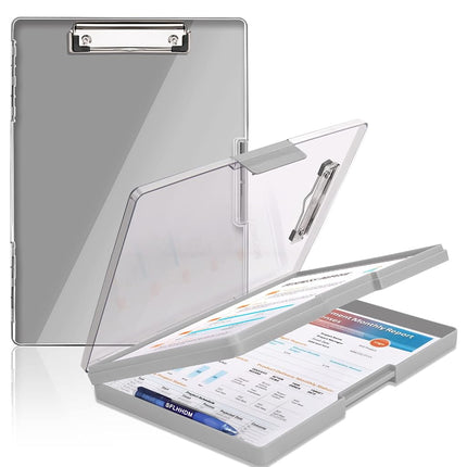 Clipboard with Storage,Heavy Duty Clip Boards 8.5x