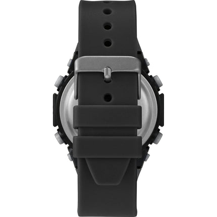 Timex Men's Sport 50 mm Watch - Black Resin Strap Digital Dial Black Case TW5M62000