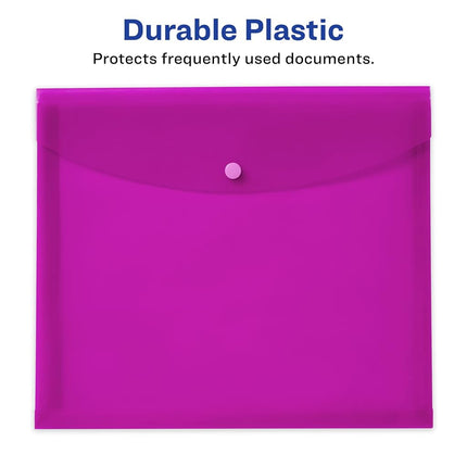 Avery Document Holder Envelope, Holds 450 Letter/A4-Size Sheets, 4-Color 4-Pack (73556)