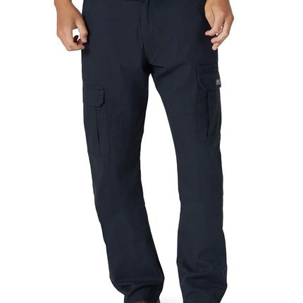 Wrangler Authentics Men's Relaxed Fit Stretch Cargo Pant Casual, Navy, 40W x 29L