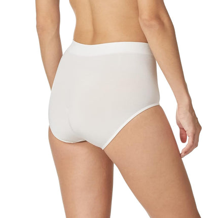 Wacoal Women's B-Smooth Brief Panty, White, Large