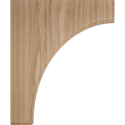 Ekena BKTW02X10X12CVRO 1 3/4" W x 10" D x 12" H Clarksville Bracket, Red Oak