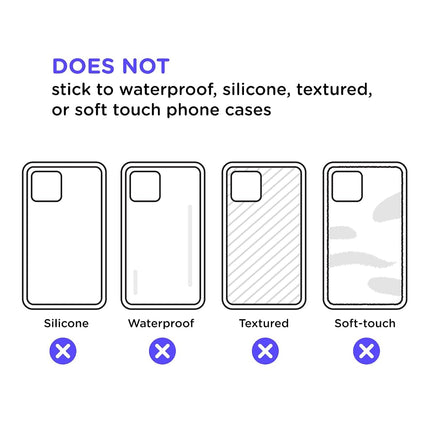 PopSockets Adhesive Phone Grip, Holder, Phone Stand, Black - Black