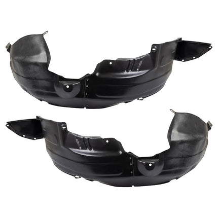 TRQ Front Inner Fender Liner Set Compatible with 2