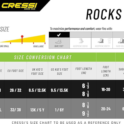 Cressi Children's Rocks Adjustable Premium Children Fins, Lilac/White, M L - 2 4 Y UK