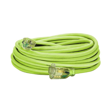 Rallonge Flexzilla Pro, 14/3 AWG SJTW, 15,2 m, fiche lumineuse, intérieur/extérieur, ZillaGreen - FZ512730