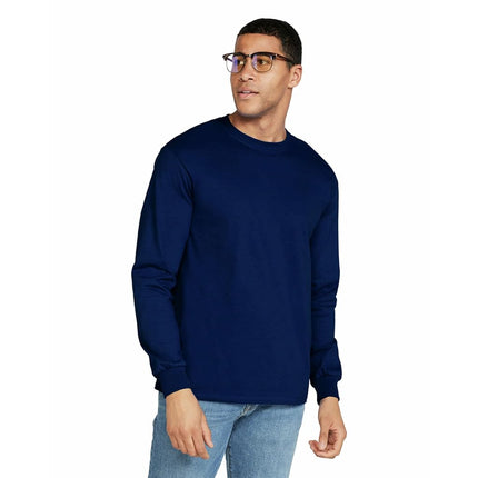Gildan Men's Cotton T-Shirt G2400, Navy (2-Pack), 3XL (Pack of 2)