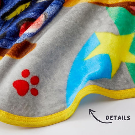 Manta de tacto suave de seda de la Patrulla Canina de Franco para niños, 40 x 50 pulgadas (producto con licencia oficial)