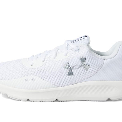 Under Armour Zapatillas de running técnicas de rendimiento UA Charged Pursuit 3 para hombre, 101 blanco plateado metálico, 7 UK