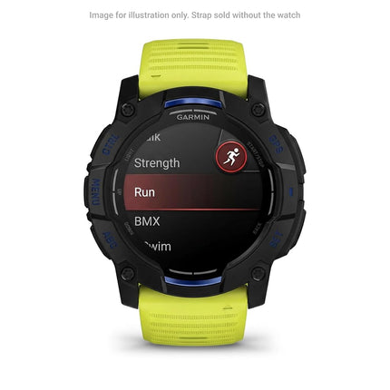 Garmin 26mm QuickFit watch band, Silicone, Amp Yellow