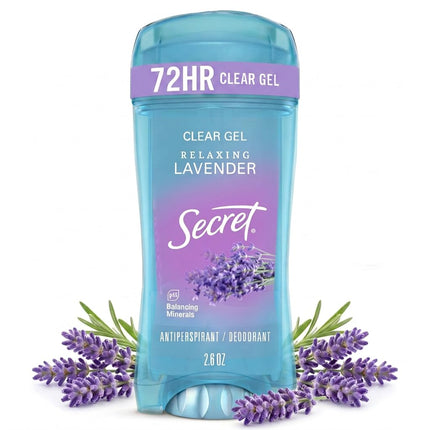 Secret Clear Gel Antiperspirant & Deodorant, Laven