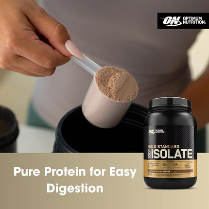Optimum Nutrition Gold Standard 100% Whey Isolate Protein Powder, Chocolate Flavour, 1.36kg - [packaging may vary]