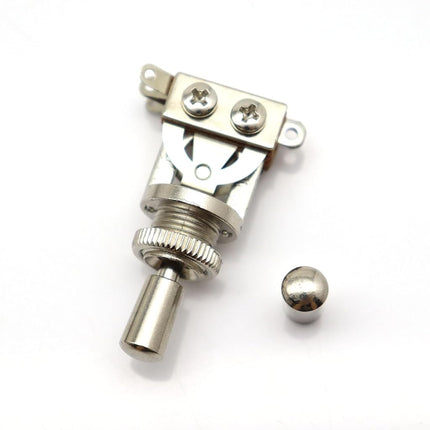 Samherome Universal Guitar Toggle Switch Knob Set - Metal Tip Pickup Switch Knob for Epiphone Les Paul, Fits 3.5mm & 4mm Switches (Chrome, 1pcs - 3.5mm & 4mm)
