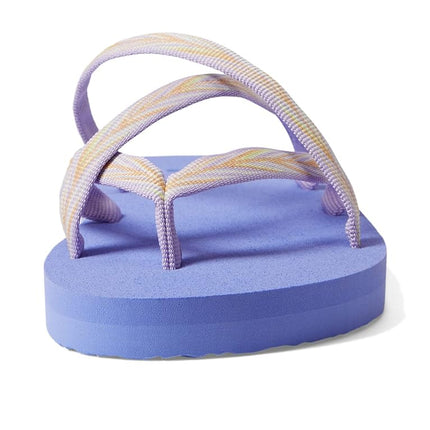 Teva Women's Olowahu Flip-Flop, Palms Lilac, 12 Little Kid