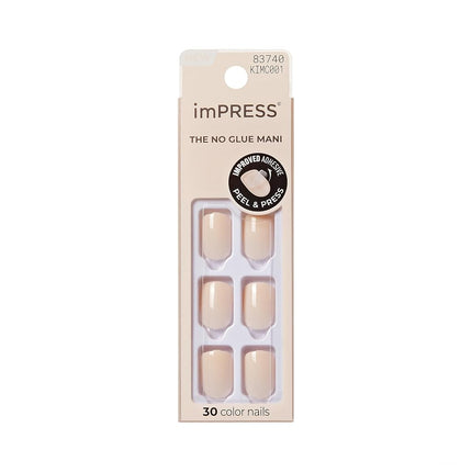 imPRESS KISS Color Gel Nail Kit, Point Pink, with 