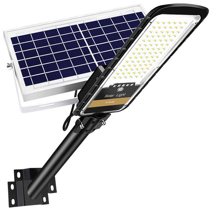RuoKid Solar Street Light Outdoor Lamp, 16000lm IP67 Waterproof with Anti-Broken Remote Control Mounting Bracket, Dusk to Dawn Security LED Flood Light for Yard, Garden, etc.