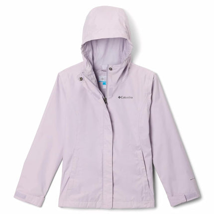 Columbia Youth Girls Arcadia 2 Jacket, Waterproof Rain Jacket, Lavender Pearl, XXS