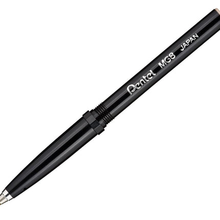 Pentel MG8A Rollerball Pen Refills, Medium Point, Black