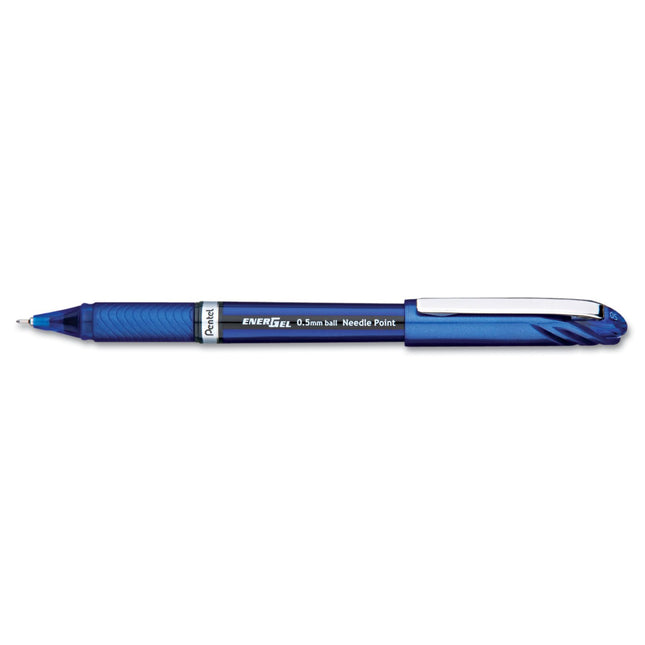 Pentel BLN25-B - Bolígrafo Energel Plus con punta de aguja 0.5 Rojo BLN25-B - (Paquete de 12)