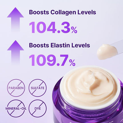 BIOHEAL BOH Probioderm 3D Lifting Cream 1.7 fl oz | Advanced Korean Anti-Aging Probiotics Facial Night Cream Moisturizer with 17-Peptide Complex & Patented Probioderm for Wrinkles on Face and Neck