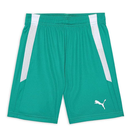 Short PUMA TeamLIGA pour enfant, vert poivre et blanc, taille L