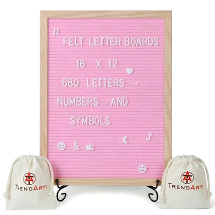 TrendArti Felt Letter Board - 680 Letters, Numbers
