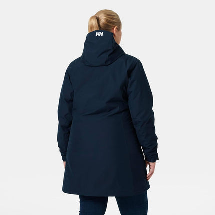 Helly Hansen Women's W Long Belfast Winter Jacket, Navy, S