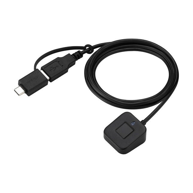 Kensington VeriMark Desktop 2.0 Fingerprint Reader for Windows Hello & Windows 11, USB-C & USB-A Connectivity, Passwordless Security Key for Copilot+ PCs, Black, K64741WW