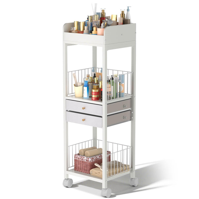 Makeup Organizer Cart, Rolling Floor Skincare Orga