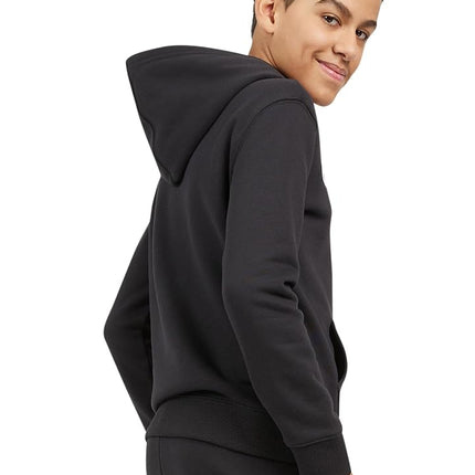 Champion Boys Hoodie for Kids Sweatshirt Fleece Youth Pullover With Hood, Signature Black, Medium