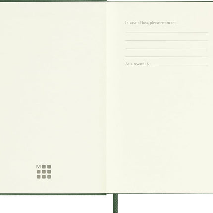Moleskine Classic 12 Month 2026 Weekly Planner, Hard Cover, Pocket (3.5" x 5.5"), Myrtle Green, 144 pages