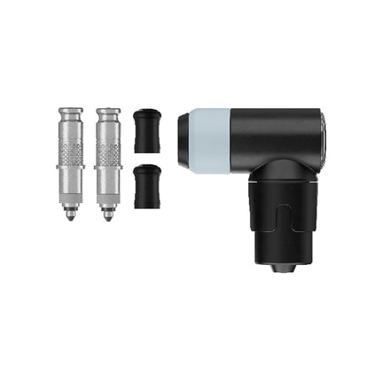 Schwalbe Clik Valve Conversion Set – Bicycle Valve Innovation for Inflating Tyres – Retrofit Kit for Dunlop/DV Valves with Pump Head