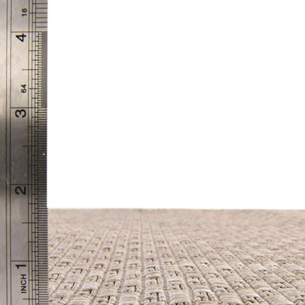 Alfombra de área Unique Loom Outdoor Solid Collection - Lisa (Rectangular 2' 0" x 3' 1", Beige)