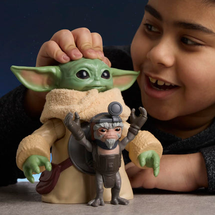 Star Wars Huggin' Grogu 16.5-cm Electronic Action Figure & Anzellan, Interactive Toys, The Mandalorian & Grogu Toys for Kids Ages 4+