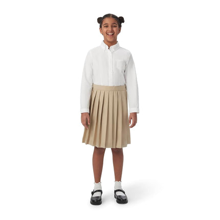 Falda plisada French Toast para niña, negra, talla 12 Plus