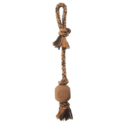 Carhartt Pet Toys Rubber Ball Dog Rope Pull, Durab