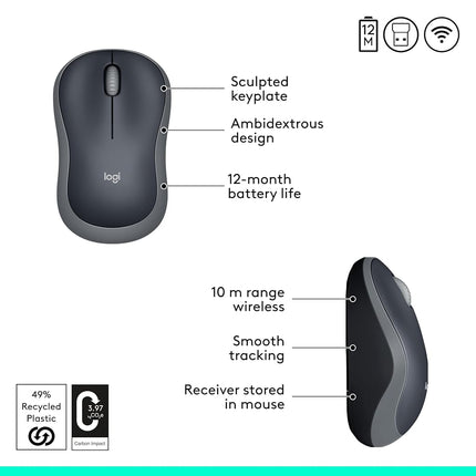 Logitech Plug-and-Play Wireless Mouse