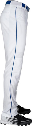 Rawlings Men's Piped Pants, White/Royal, X-Large