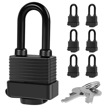 Abizarch Padlocks Keyed Alike for Outdoor use, Pac
