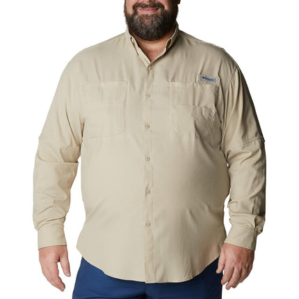Chemise à manches longues Columbia Tamiami II pour homme, Fossil, 2X Tall