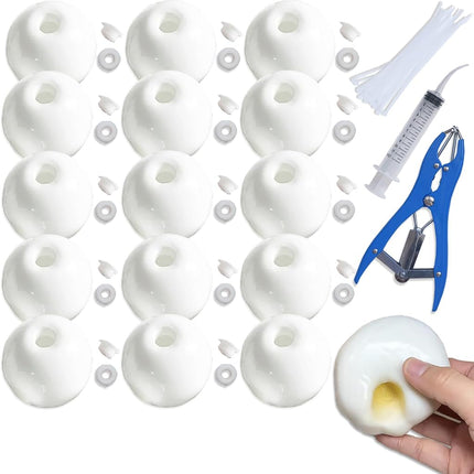 15pcs DIY Stress Ball Kit – Blank Skins with Air P