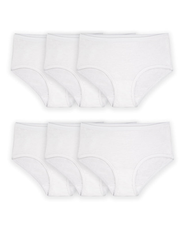 Fruit of the Loom Girls' Cotton Brief Underwear, M
