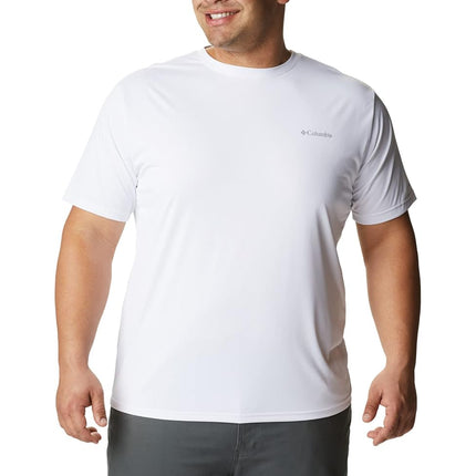 Columbia Men's Hike Crewneck Short Sleeve T-Shirt White