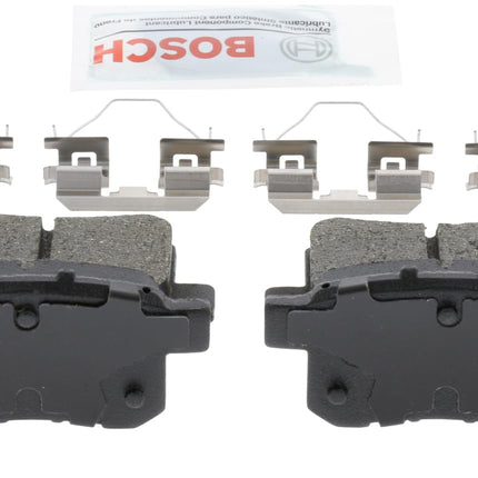 BOSCH BE1451H Blue Ceramic Disc Brake Pad Set With Hardware - Compatible With Select Acura TSX; Honda Accord; REAR