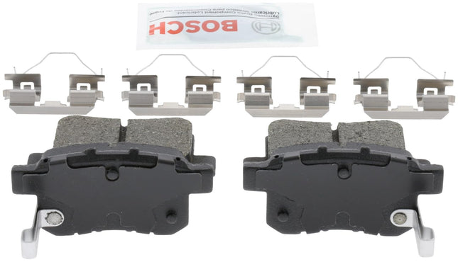 BOSCH BE1451H Blue Ceramic Disc Brake Pad Set With Hardware - Compatible With Select Acura TSX; Honda Accord; REAR