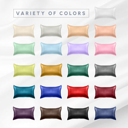 Elegant Comfort 2-PACK Pistachio Green Viscose Satin Pillowcase Set with Hidden Zipper closure, Silky Smooth for Hair and Skin Care-Beautiful Gift Box-2-Piece Satin Pillowcases, Standard/Queen