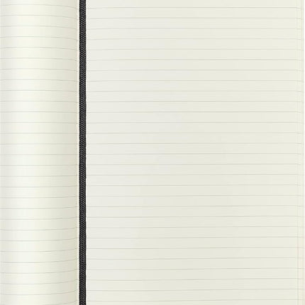 Moleskine - Classic Expanded Ruled Paper Notebook - Soft Cover and Elastic Closure Journal - Color Black - Size Large 13 x 21 A5 - 400 Pages