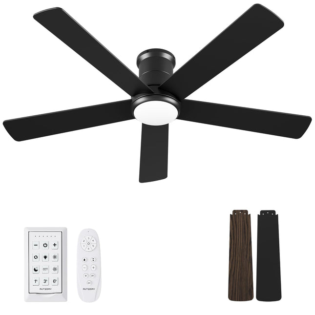 Autoday 52 Inch Ceiling Fans with Lights and Remot