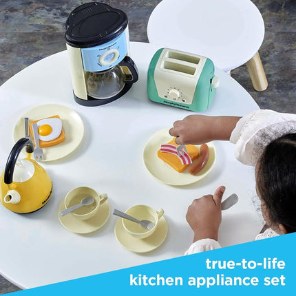 Casdon Morphy Richards Kitchen Set | Toy Kitchen Appliances for Children Aged 3+ | Includes Toaster, Coffee Maker, Kettle & More!